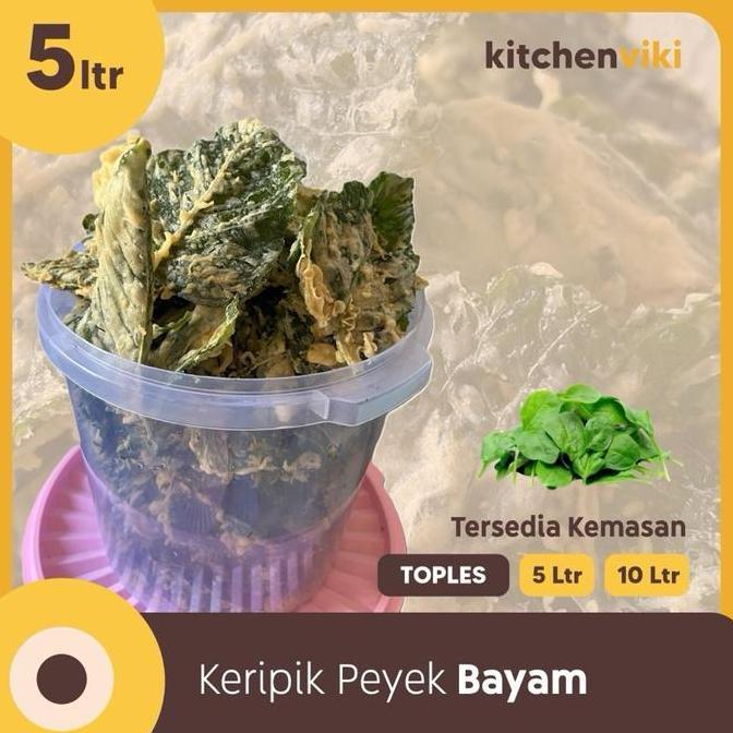 Peyek Bayam Toples 5L 10L Kitchen Viki CS