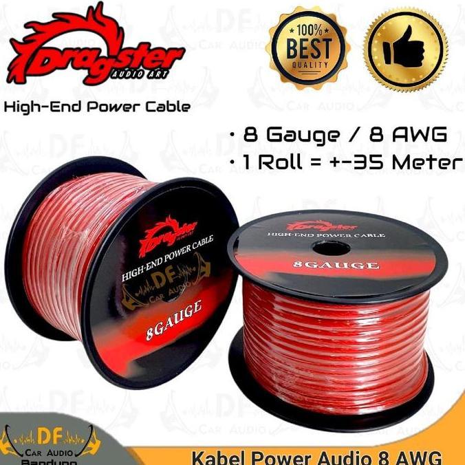 Kabel Power 8 AWG Dragster / Kabel Power Audio Mobil 8 AWG Dragster / Kabel Strum Audio Mobil 8 AWG 