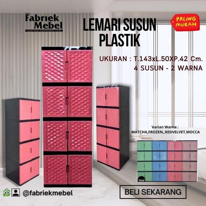 Lemari Pakaian / Lemari baju / Lemari Plastik Susun / Lemari Plastik Murah / Box Baju