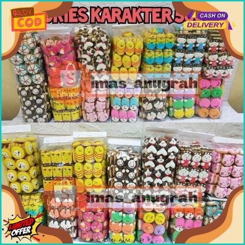 Cookies Karakter 500Gr/ Kukis Karakter/ Kue Lebaran / Cookies Murah Diskon 50%