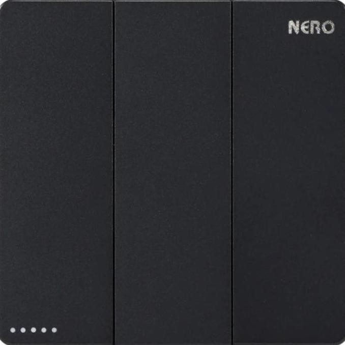saklar triple nero x2 black matte. saklar triple 3 cetekan black nero ready