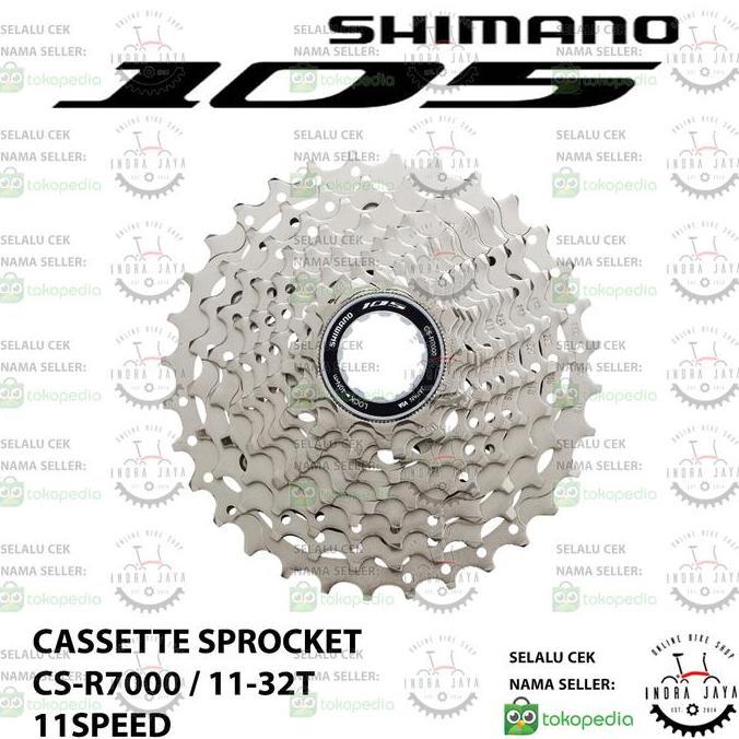 SHIMANO 105 CS-R7000 Cassette Sprocket 11-speed 11-32T