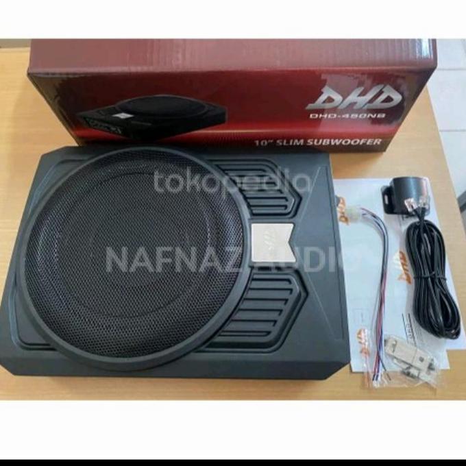 SUBWOFER SLIM 10" DHD -450NB UNDERSEAT KOLONG