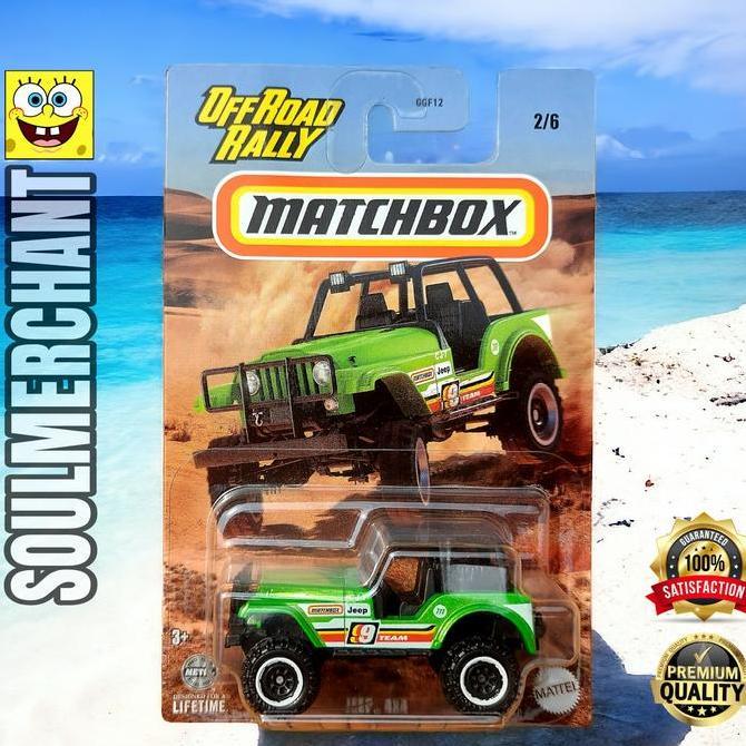 Matchbox Offroad Rally Jeep 4x4 Hijau