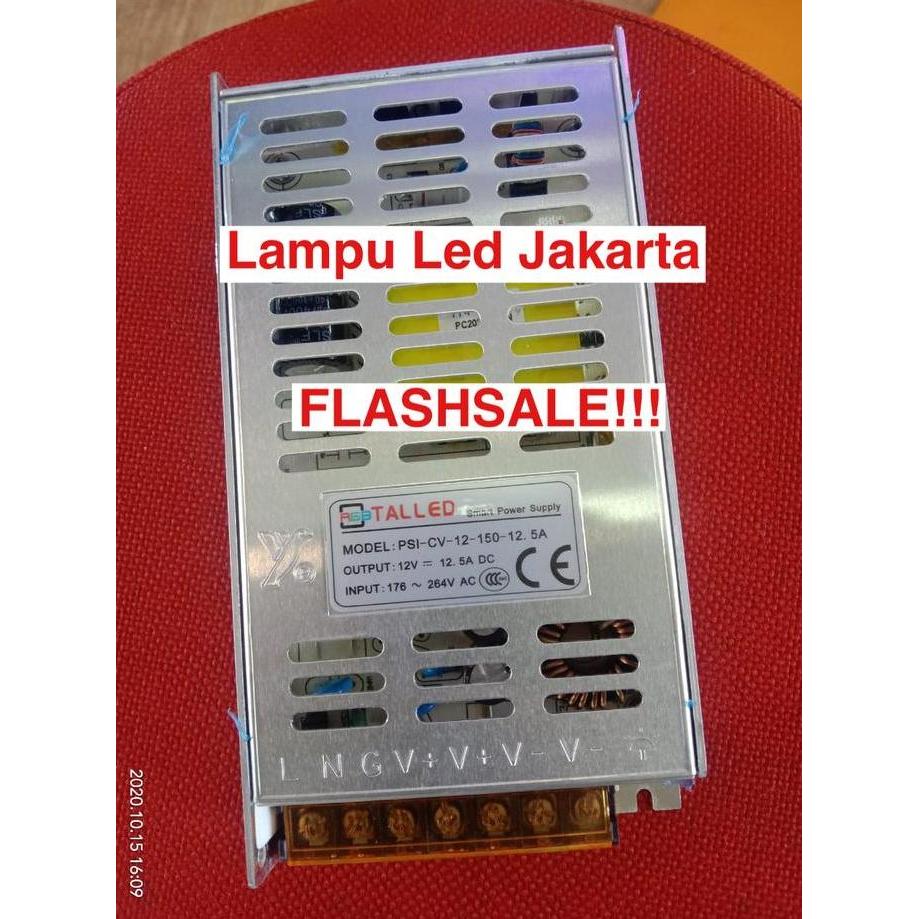 Trafo talled 12.5a (150watt) 12v. Power supply talled 12.5a (150watt) ready