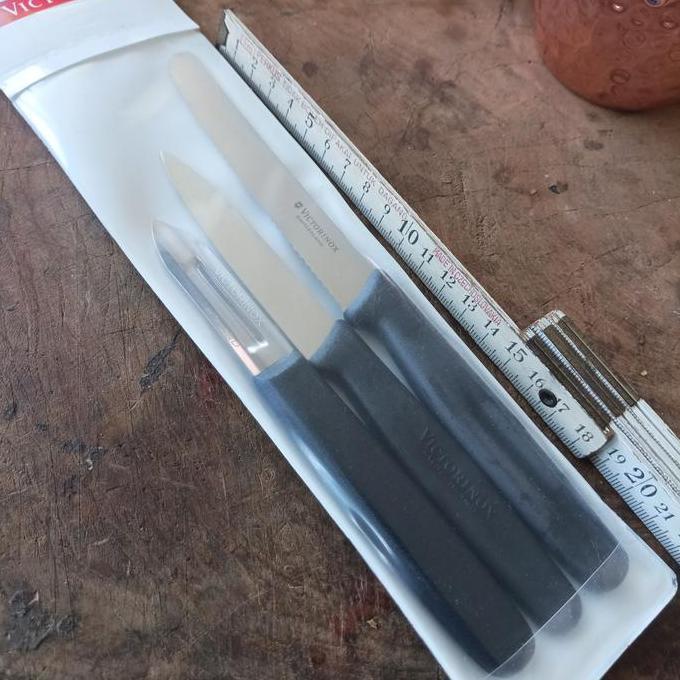 TERLARIS - pisau victorinox original Kitchen Set 3 pcs Swiss Made
