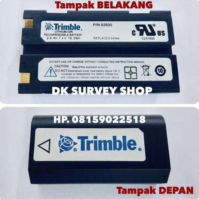 TERLARIS - BATTERY TRIMBLE BATERAI TRIMBLE GPS 5700 5800 R6 R7 R8 REPLACES 54344