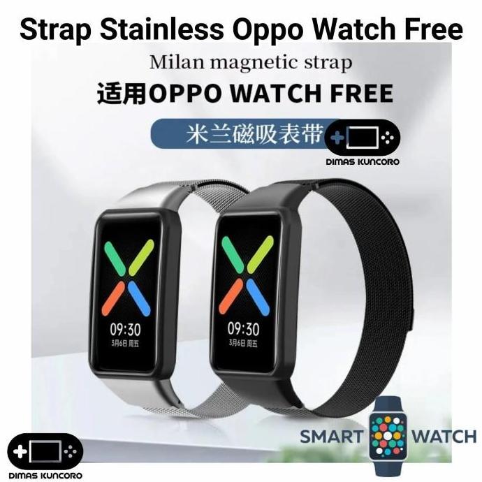 TERMURAH - Strap Stainless Oppo Watch Free tali jam tangan steel oppo smart watch free