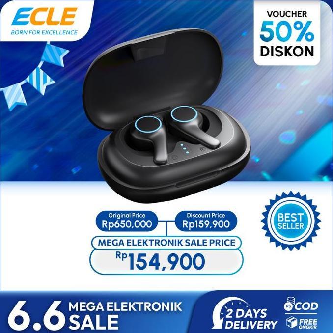 [New Launch] ECLE P5 TWS Earphone Bluetooth Headset Bluetooth 5.1 True