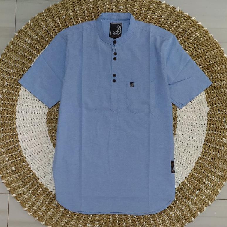 Grade Ori Kemeja Koko Kurta Pria  Lengan Pendek Terbaru Atasan Muslim Pria Dewasa Baju Koko Pria