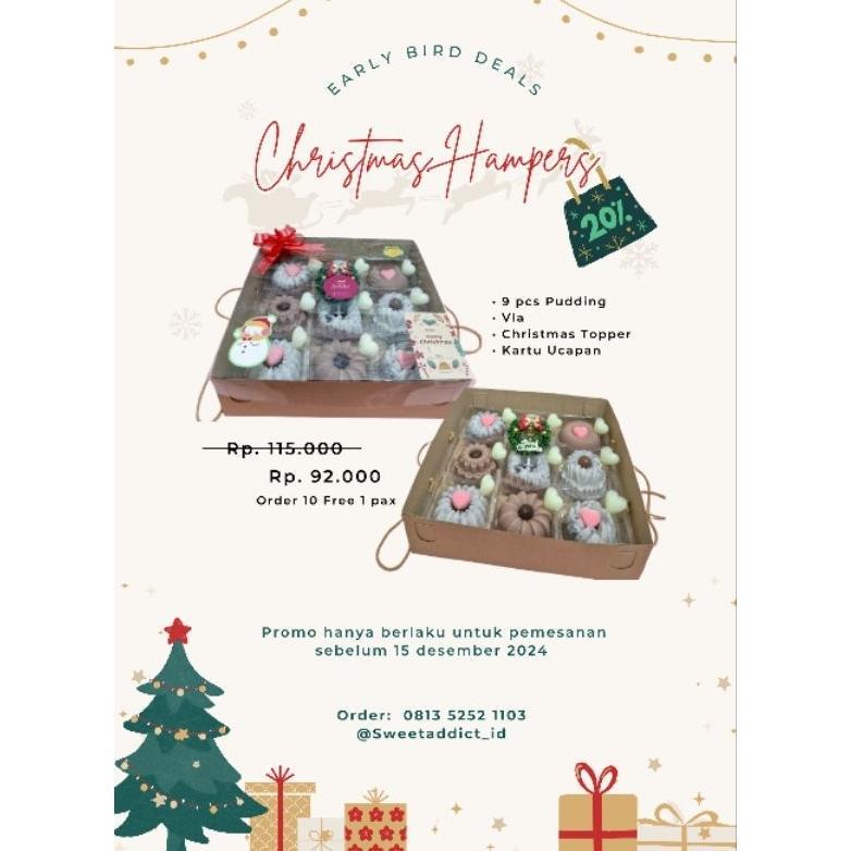Christmas hampers / hampers natal / hampers pudding / hadiah natal / pudding / hampers puding / gift