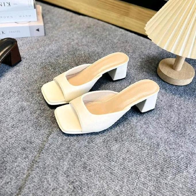 DB234 >> Sepatu Sandal Bustong Hak tahu 5cm modis Wanita Shoes