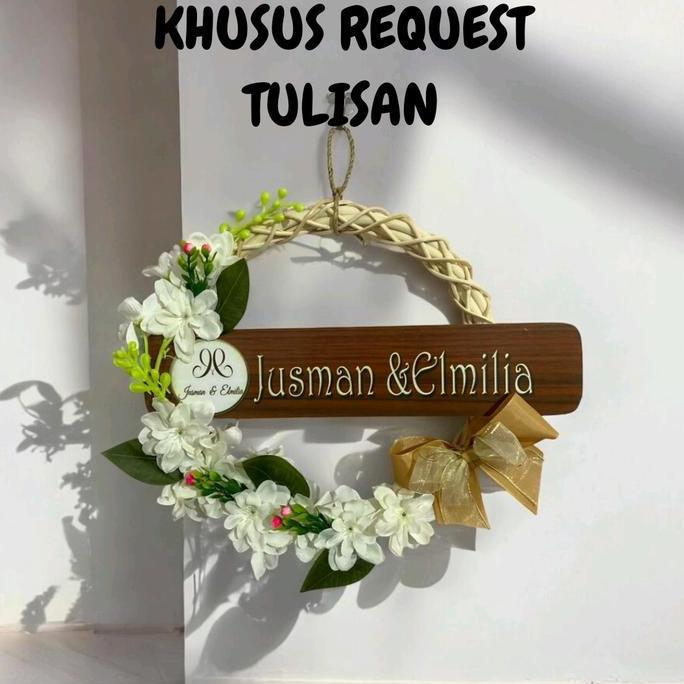 GHURDI Ring Akar Rotan hiasan pintu Hiasan rumah ( KHUSUS COSTUM/ REQUEST)