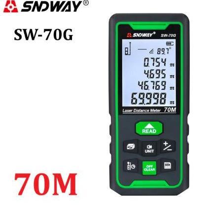 OISHION SNDWAY Meteran Digital Green Laser 70 Meter SW-70G Laser Hijau Outdoor