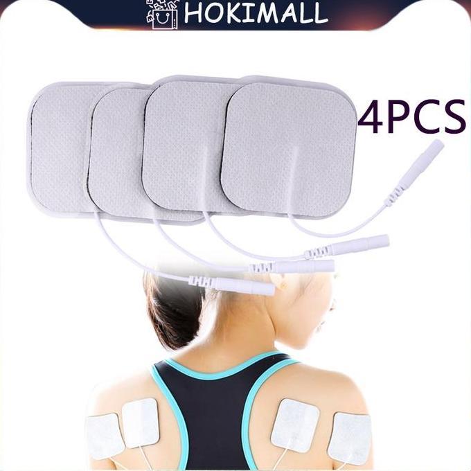 NOXAZA Unit Bantalan Tempel Elektroda Putih Elektroda untuk Mesin Terapi Tens