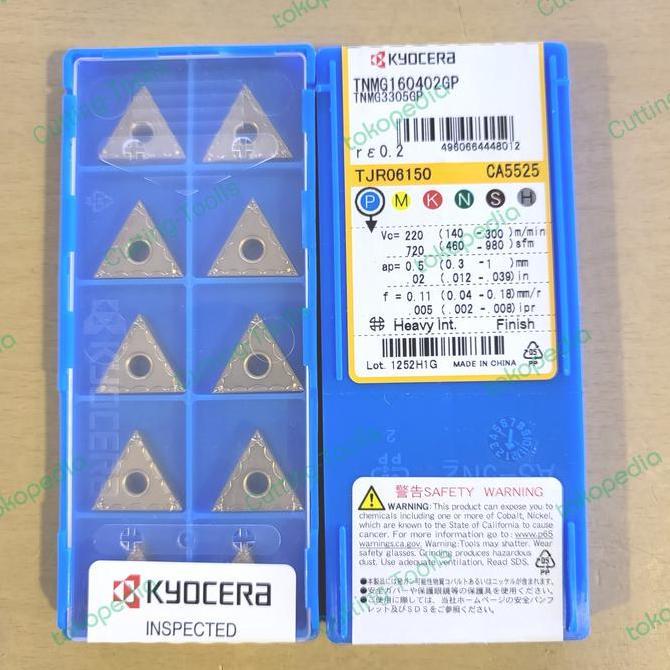 VERCHASE INSERT TNMG 160402 KYOCERA ORIGINAL TNMG 160402 INSERT BUBUT TNMG 16