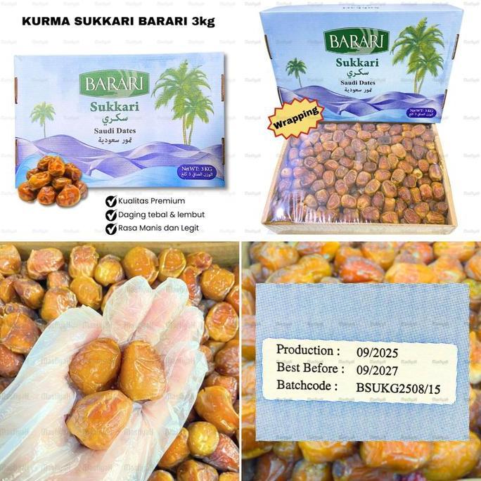 OISHION KURMA SUKARI BARARI 3KG SUKARI 3KG KURMA MADU KURMA BARARI SUKARI 3KG ORIGINAL BARARI 3KG HE