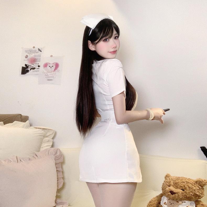 Gratong Li-05 Kostum Cosplay Dress Perawat Nurse Suster Wanita Baju Tidur Mini