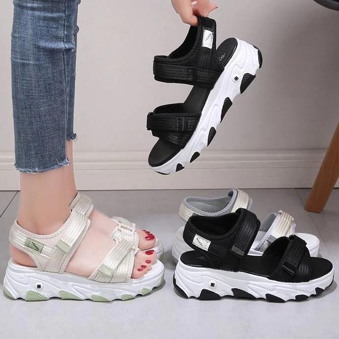 DB104 >> Sandal Gunung Wanita Model Skechers Anti Slip