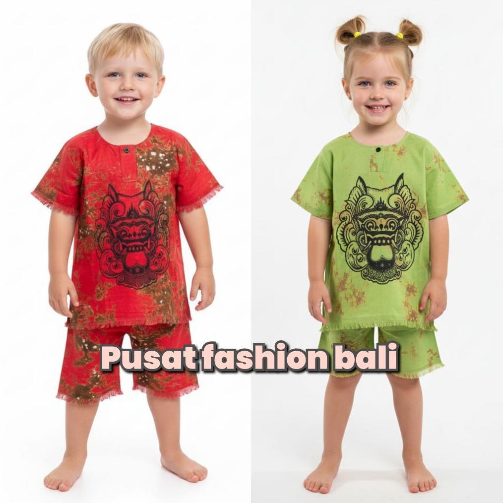 Termurah  Setelan Baju Barong Anak Unisex Baju Barong Anak Khas Bali Setelan Baju Barong Bali Anak B