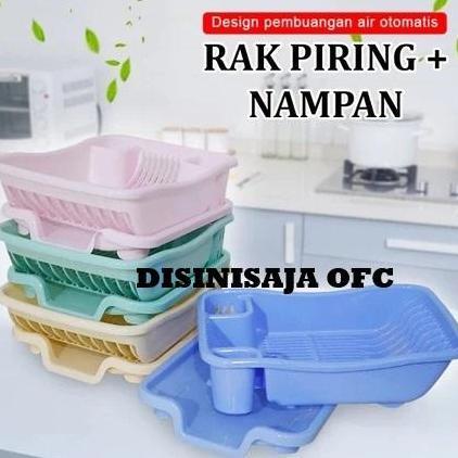 Rak Pengering Piring Serbaguna / Rak Piring Dapur Baskom / Rak Piring Plastik / Rak Pengering Piring