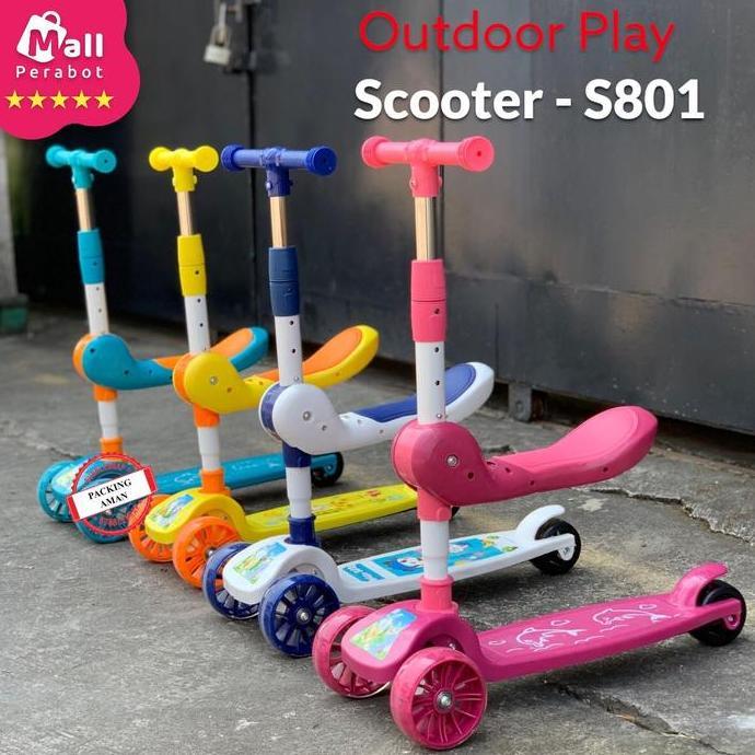 QANTASH Mall Perabot SNI | Scooter Sepeda Duduk | Mainan Anak Skuter Otoped 3 Roda 2in1 | Ada Musik 