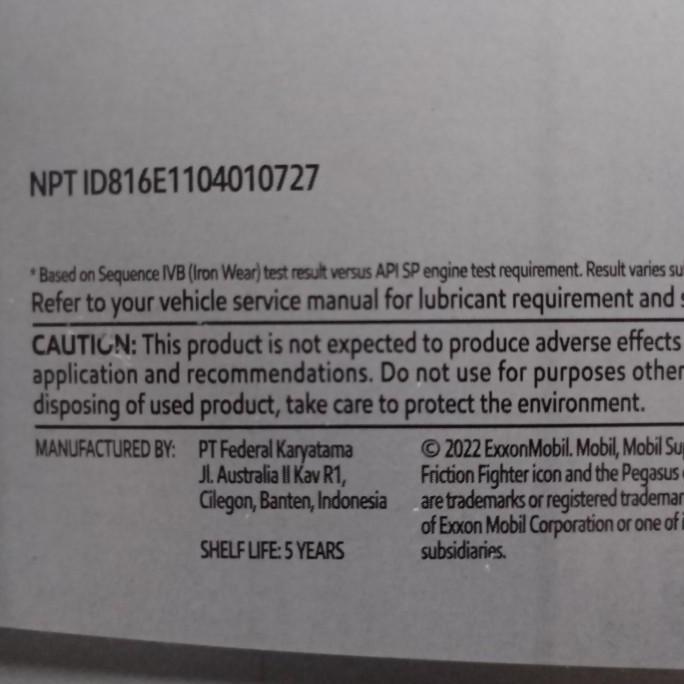 oli mobil super 2000 SAE 10W-40 kemasan 4liter khusus pulau jawa