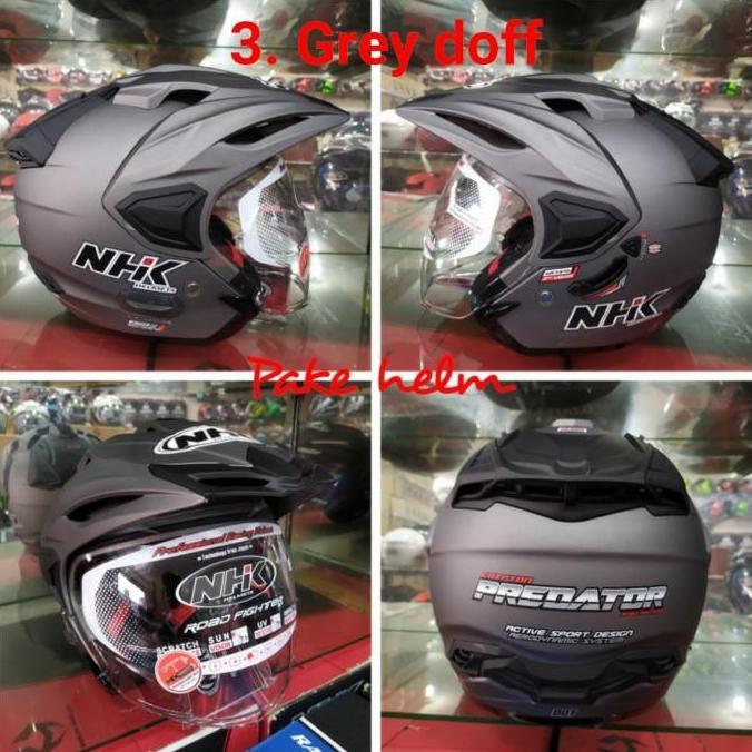 HELM NHK PREDATOR CRYPTON XL XXL HELM NHK HALF FACE