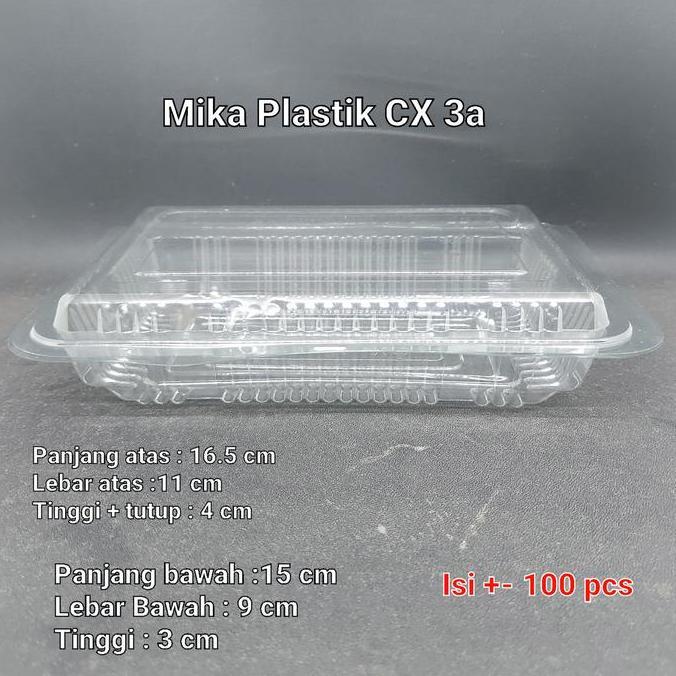 Mika Kue / Mika Plastik Cx 3A Isi +- 100 Pcs