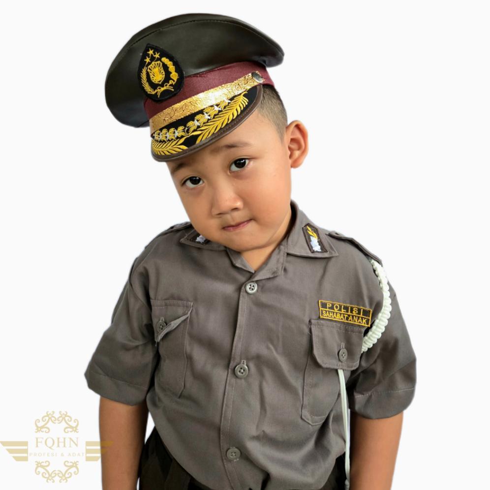 Baju Profesi Anak/Baju Polisi Sabhara Anak Laki (Free Packing Kardus)
