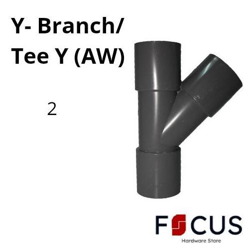 Rucika Y Branch/ Tee Y (AW) 2 inch Sambungan Pipa
