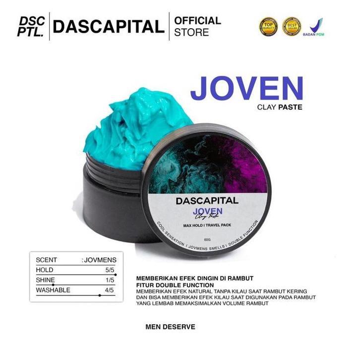 DASCAPITAL MINI JOVEN CLAY PASTE POMADE TRAVEL SIZE