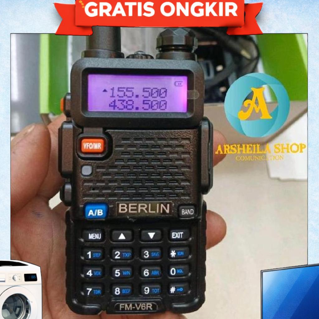 Ht Berlin Fm Uv 6R Dual Band Original Hitam 5Km