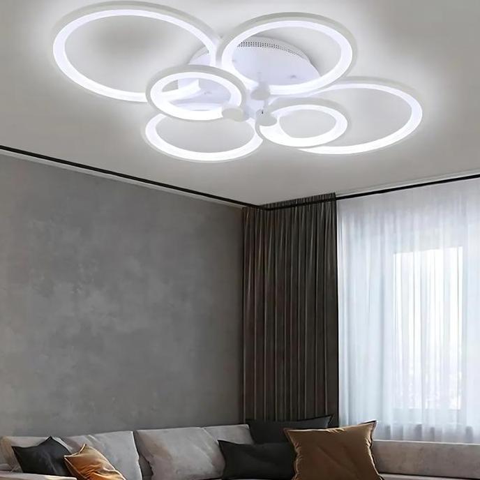 Lampu LED Plafon Hias Atap Rumah Modern Minimalis Remote Control original