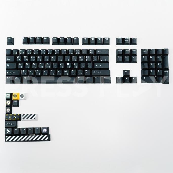 PPBT SHIBUYA PBT Dye Sub Keycap Set Japanese Root by Press Play