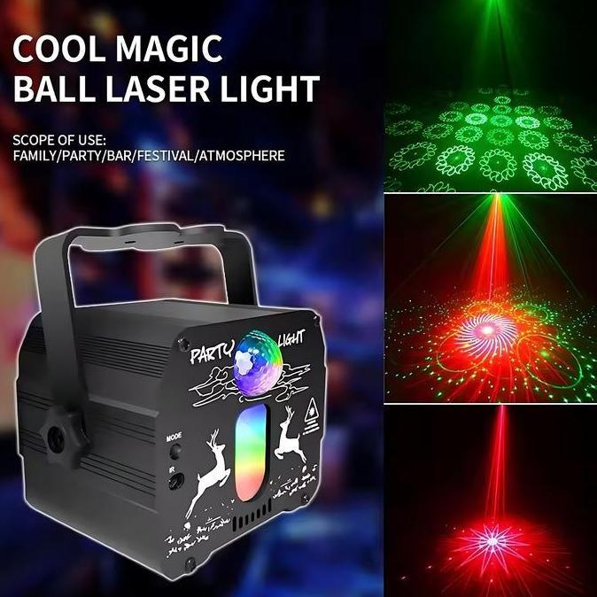 Lampu Laser Projector Lampu Panggung Laser Proyektor Disco RGB Party original