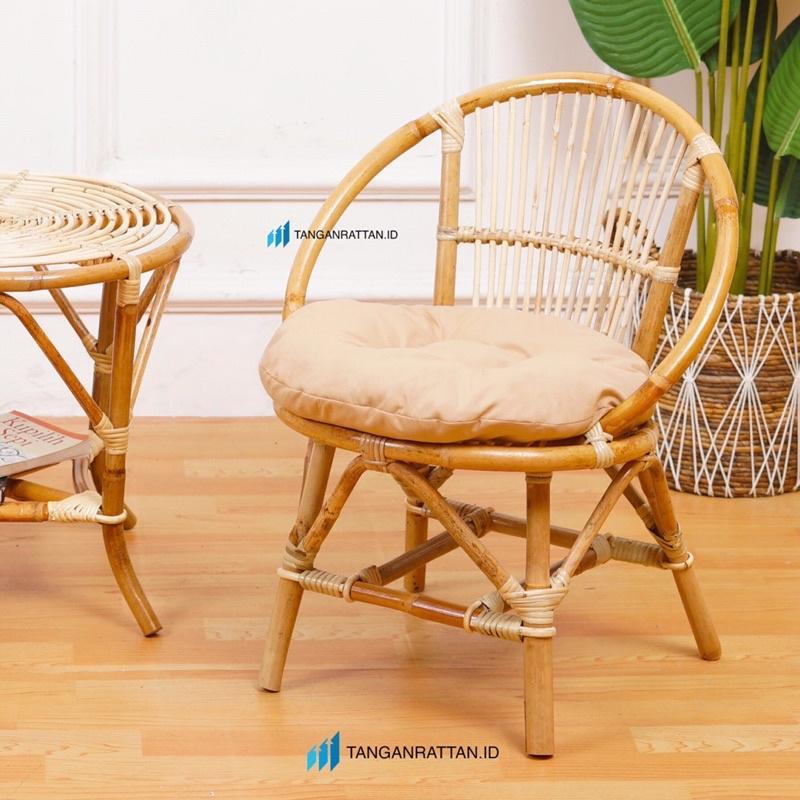 Kursi Teras Momon Rotan Dan Meja 1 Set / Kursi Rotan Teras / Kursi Tamu Rotan Asli Finishing