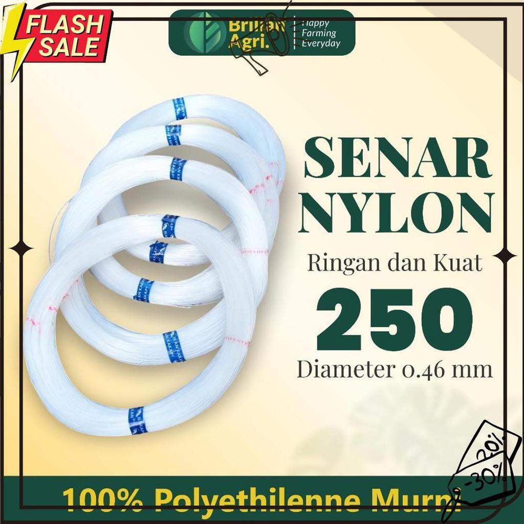 Brilian - Senar Cap Ikan Kakap Ukuran 250  Per Roll /Tali Senar Pancing / Senar Layangan Termurah