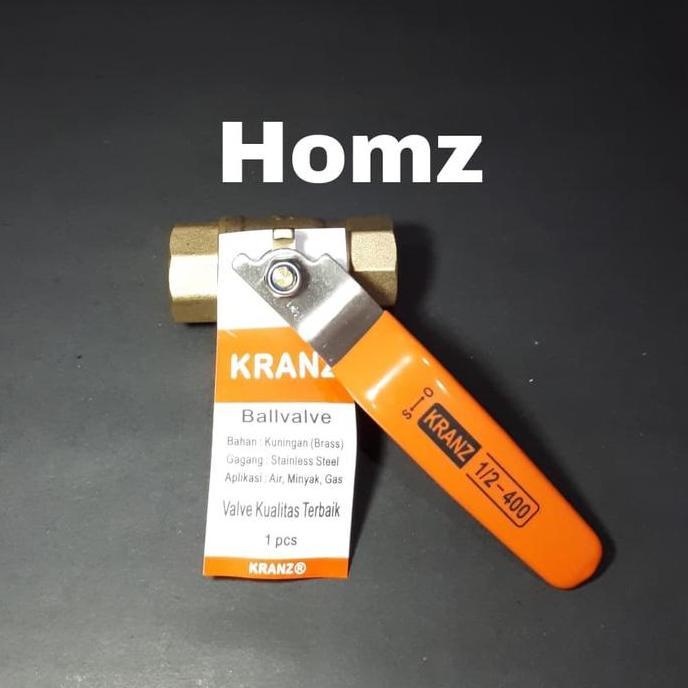 Ball Valve 1/2" inch KRANZ /Stop kran 1/2" kuningan/brass/stop keran 1/2 in