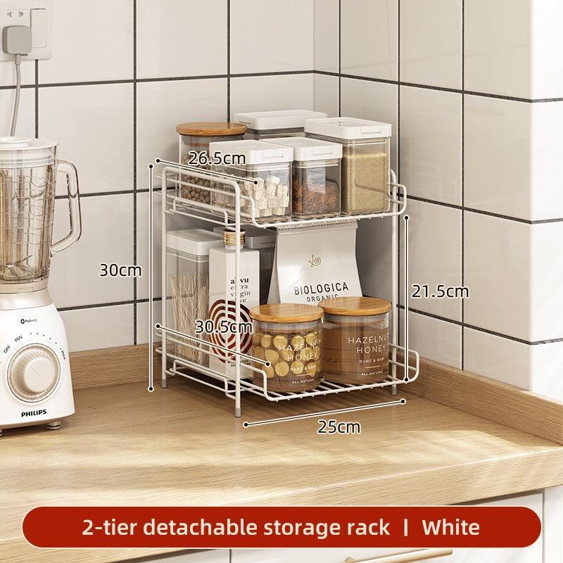 Zen - Rak Dapur Minimalis Rak Sisipan Kolong Meja Dapur Rak Storage Multifungsi / Rak Bumbu Nordic S