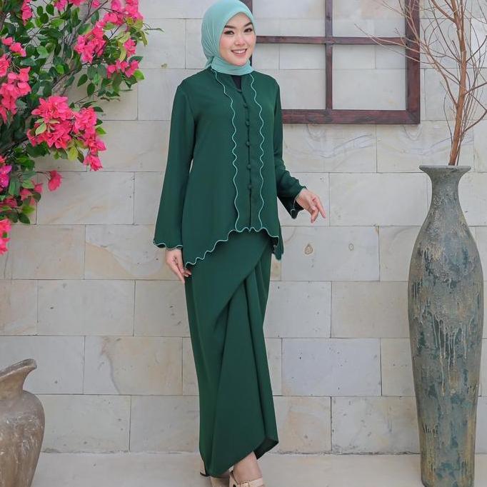 Set Rok Blouse Nania 2in1 One Setrok Nania Motif Bordir Terbaru Set Rok Lilit Bordir Setelan Rok Ale