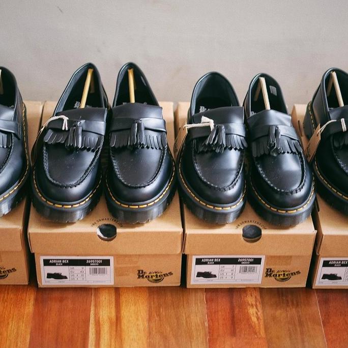 Original Dr martens Adrian BEX loafer tassel black smooth TU