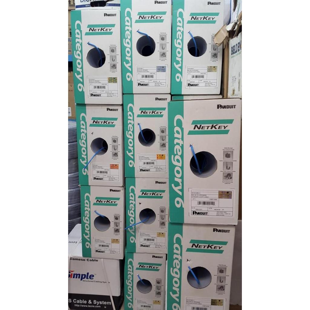 Inpoinpo- Kabel Lan Utp Panduit Cat 6 50 Meter / Panduit Cat6 / Panduit