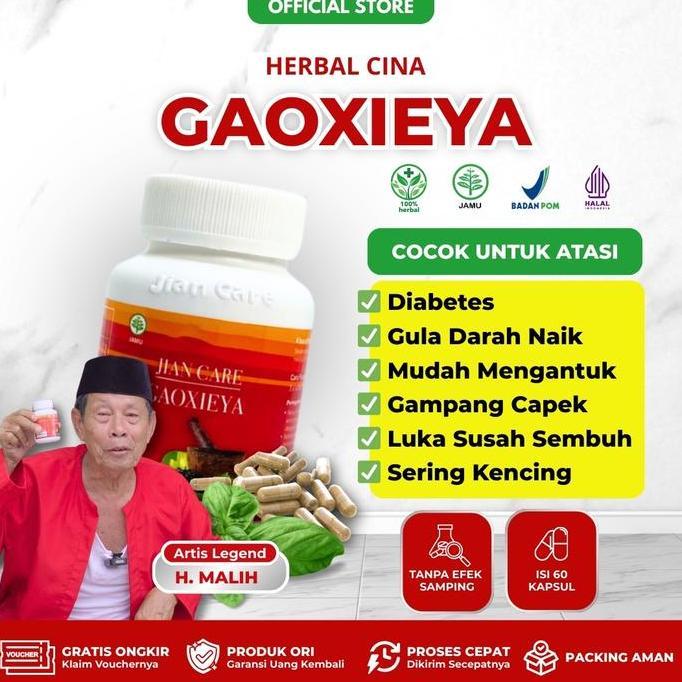 Vitafix- Jian Care Gaoxieya - Suplemen Herbal Gula Darah Original Bpom