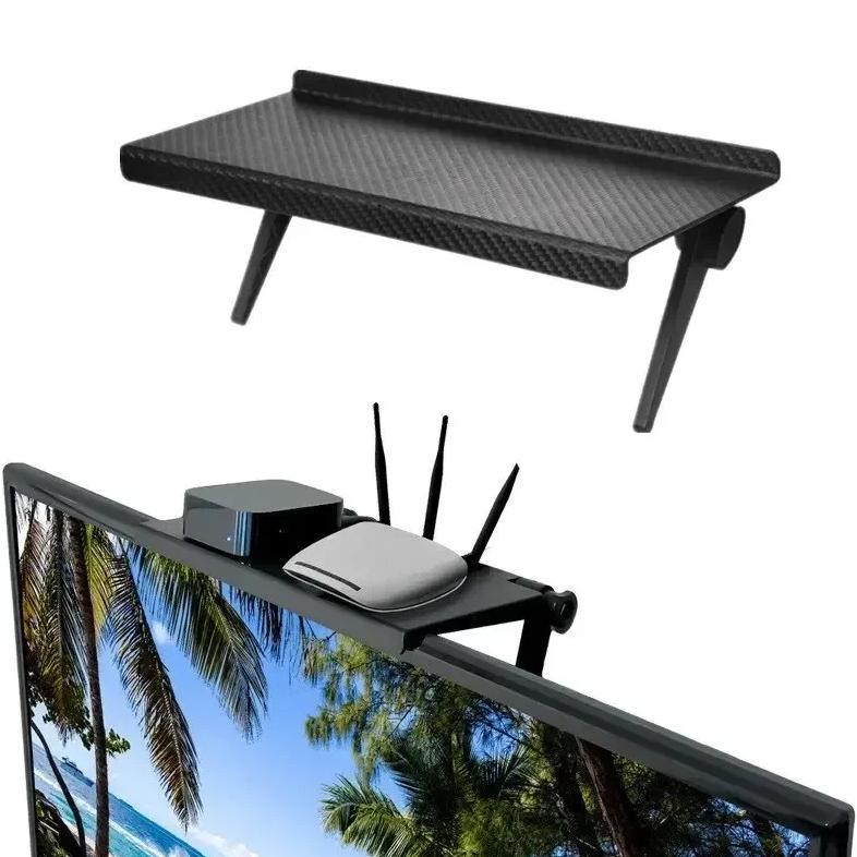 1PC Hot Selling Computer and TV Screen Storage Rack Wireless Router Set-top Box Rack No Perforated S