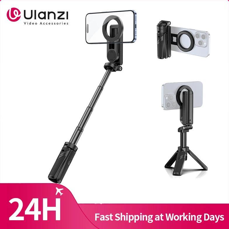 Ulanzi JJ03 Magnetic Phone Tripod Wireless Phone Grip Selfie Stick Desktop Tripod for iPhone 16 15 1