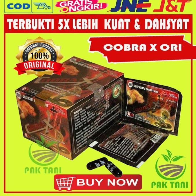 Kapsul Cobra X Original Obat Herbal Pria Bikin Kuat Tahan Lama Murah