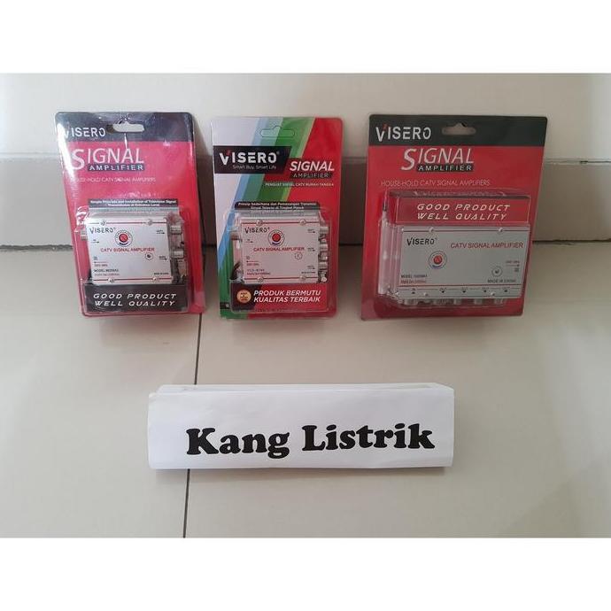Booster + Splitter Antena TV / CATV Penguat Sinyal TV 2way