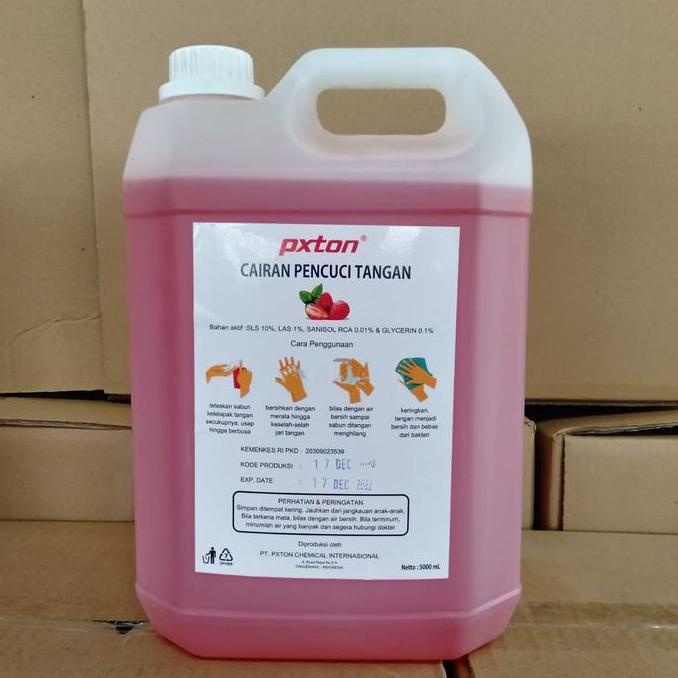 Bytwx- Sabun Cuci Tangan Pxton Anti Bakteri 5L