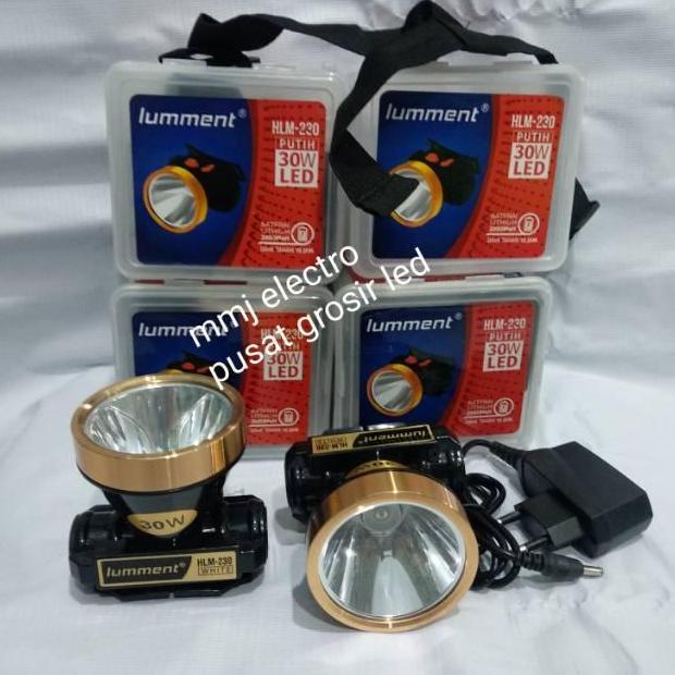 Senter Kepala 30 watt Lumment HLM 230 Headlamp putih